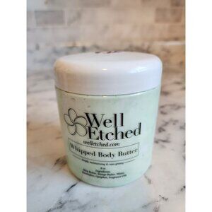 Well Etched Jasmine Whipped Body Butter 8 Oz Deeply Moisturizing Non-Greasy